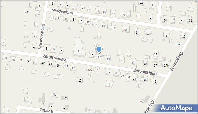 Posada, Żeromskiego Stefana, 17, mapa Posada