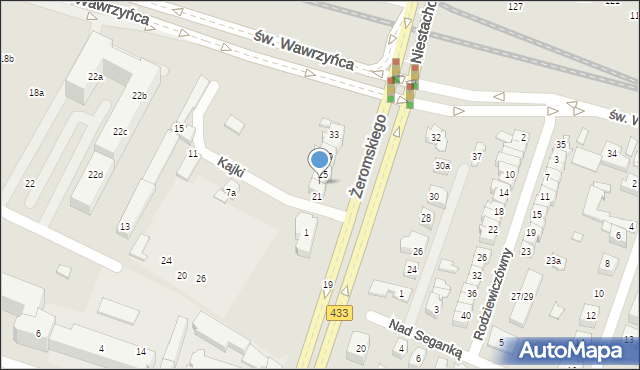 Poznań, Żeromskiego Stefana, 23, mapa Poznania