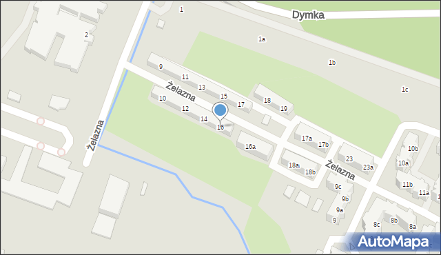 Poznań, Żelazna, 16, mapa Poznania