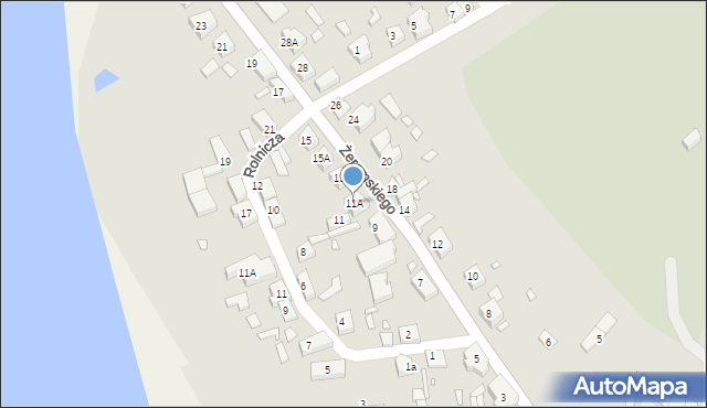 Prabuty, Żeromskiego Stefana, 11A, mapa Prabuty