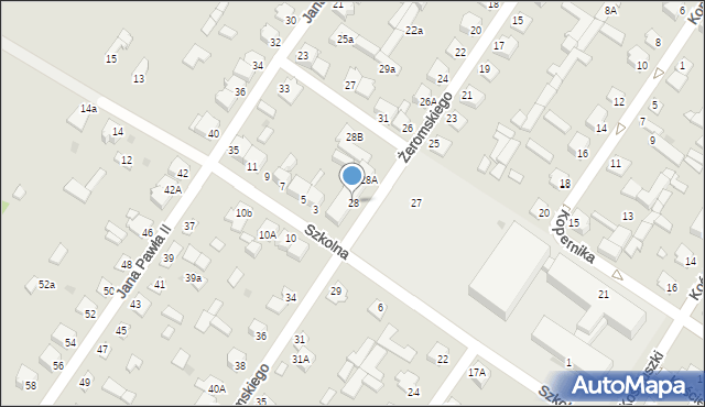 Radoszyce, Żeromskiego Stefana, 28, mapa Radoszyce