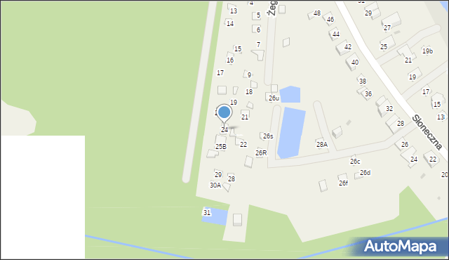 Radzyń, Żeglarska, 24, mapa Radzyń