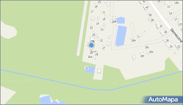 Radzyń, Żeglarska, 29, mapa Radzyń