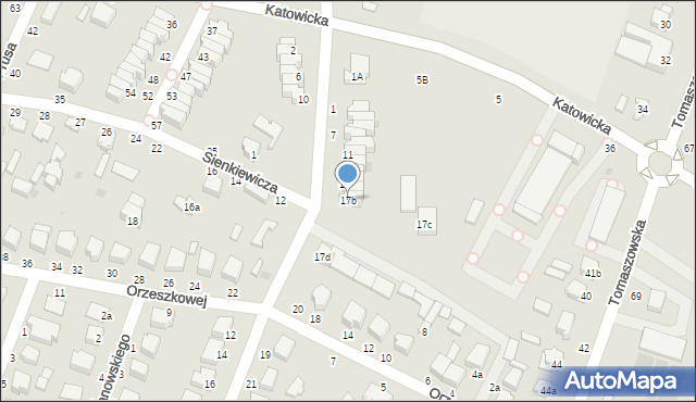 Rawa Mazowiecka, Żeromskiego Stefana, 17b, mapa Rawa Mazowiecka