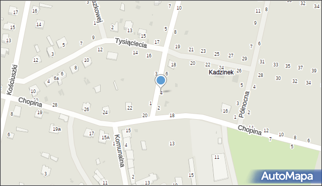 Rejowiec Fabryczny, Żeromskiego Stefana, 4, mapa Rejowiec Fabryczny