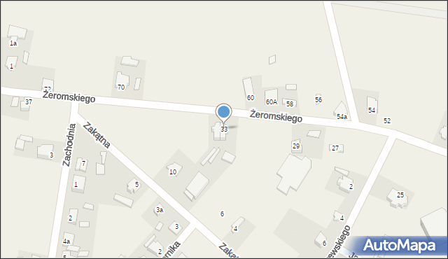 Rogów, Żeromskiego Stefana, 33, mapa Rogów