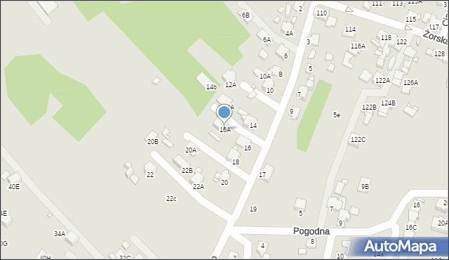 Rybnik, Żeromskiego Stefana, 16A, mapa Rybnika