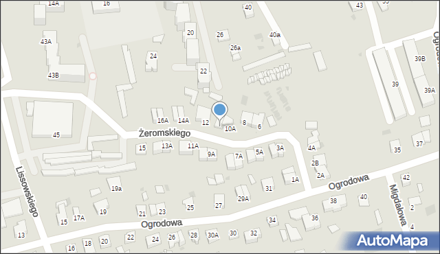 Rypin, Żeromskiego Stefana, 10B, mapa Rypin