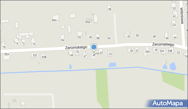 Siemiatycze, Żeromskiego Stefana, 45A, mapa Siemiatycze