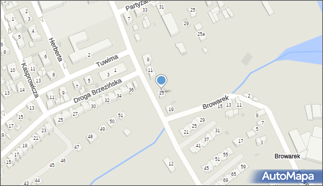 Sieradz, Żeromskiego Stefana, 15, mapa Sieradz