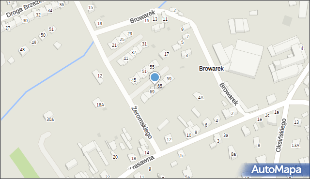 Sieradz, Żeromskiego Stefana, 67, mapa Sieradz