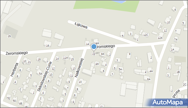 Sierpc, Żeromskiego Stefana, 11, mapa Sierpc