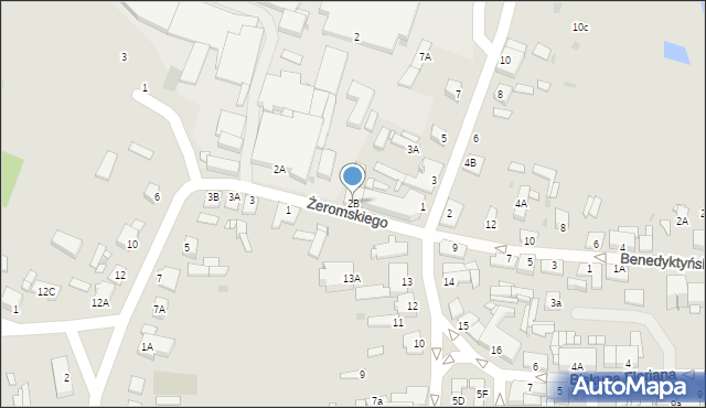 Sierpc, Żeromskiego Stefana, 2B, mapa Sierpc