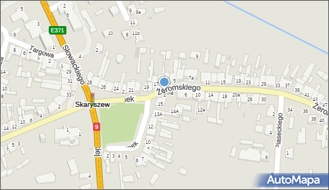 Skaryszew, Żeromskiego Stefana, 2, mapa Skaryszew