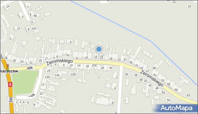 Skaryszew, Żeromskiego Stefana, 21, mapa Skaryszew