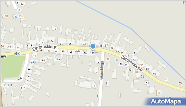 Skaryszew, Żeromskiego Stefana, 30, mapa Skaryszew