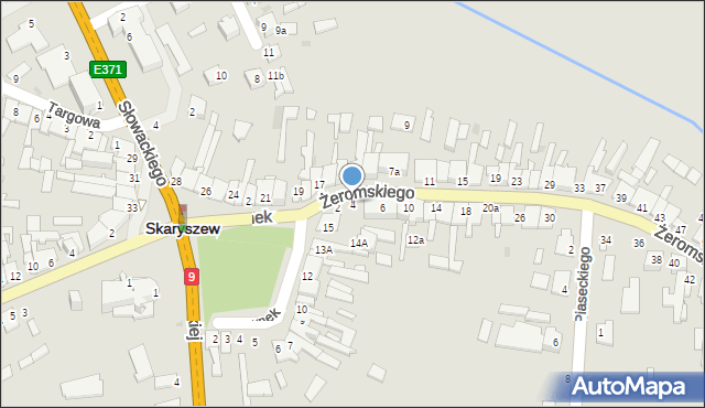 Skaryszew, Żeromskiego Stefana, 4, mapa Skaryszew