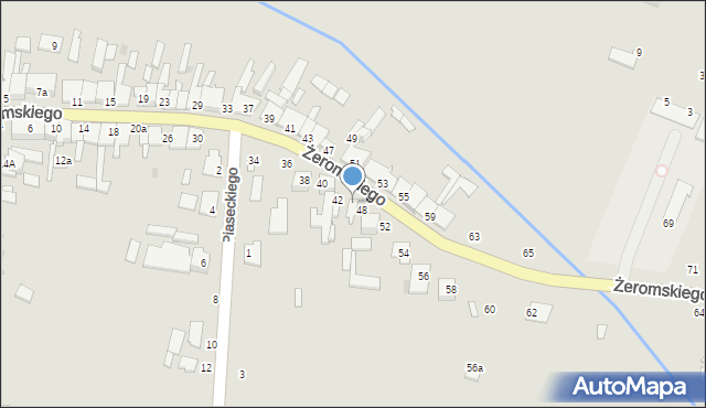 Skaryszew, Żeromskiego Stefana, 46, mapa Skaryszew