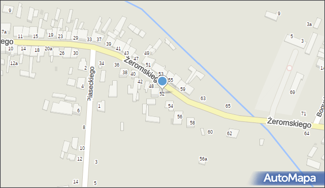 Skaryszew, Żeromskiego Stefana, 52, mapa Skaryszew