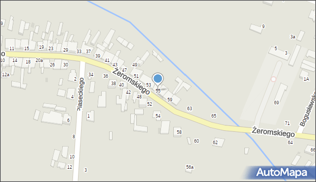 Skaryszew, Żeromskiego Stefana, 55, mapa Skaryszew