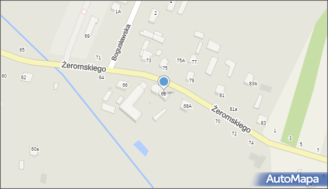 Skaryszew, Żeromskiego Stefana, 68, mapa Skaryszew