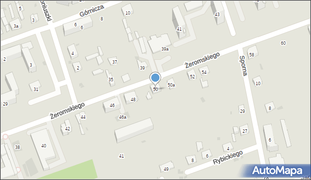 Skarżysko-Kamienna, Żeromskiego Stefana, 50, mapa Skarżysko-Kamienna
