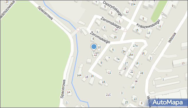 Skawina, Żeromskiego Stefana, 14, mapa Skawina