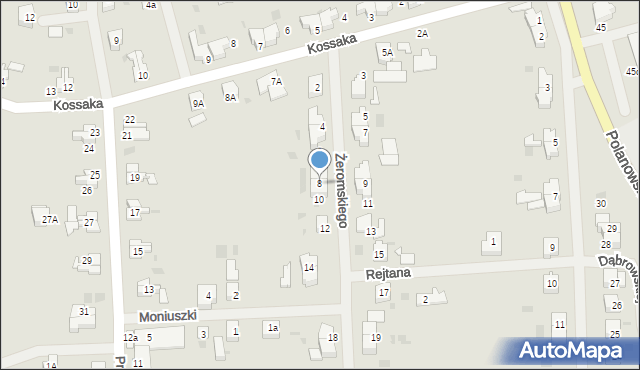 Sławno, Żeromskiego Stefana, 8, mapa Sławno