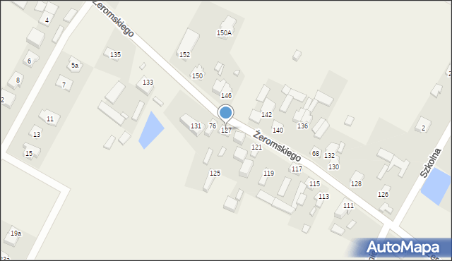 Słupno, Żeromskiego Stefana, 127, mapa Słupno