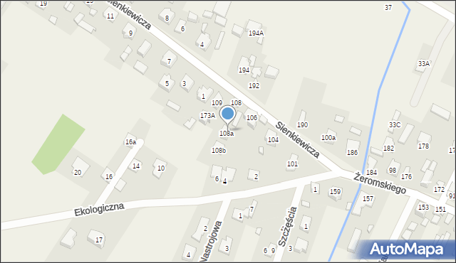 Słupno, Żeromskiego Stefana, 171A, mapa Słupno