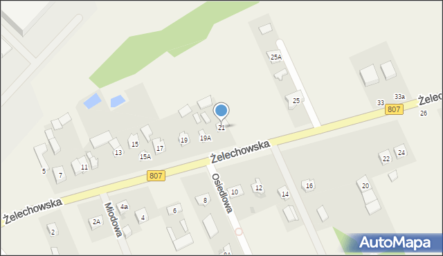 Sobolew, Żelechowska, 23, mapa Sobolew