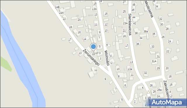 Sochocin, Żeromskiego Stefana, 12, mapa Sochocin