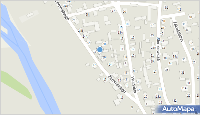 Sochocin, Żeromskiego Stefana, 16a, mapa Sochocin