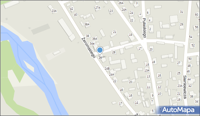 Sochocin, Żeromskiego Stefana, 26, mapa Sochocin