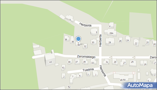 Sopot, Żeromskiego Stefana, 34, mapa Sopotu