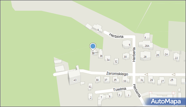 Sopot, Żeromskiego Stefana, 38, mapa Sopotu