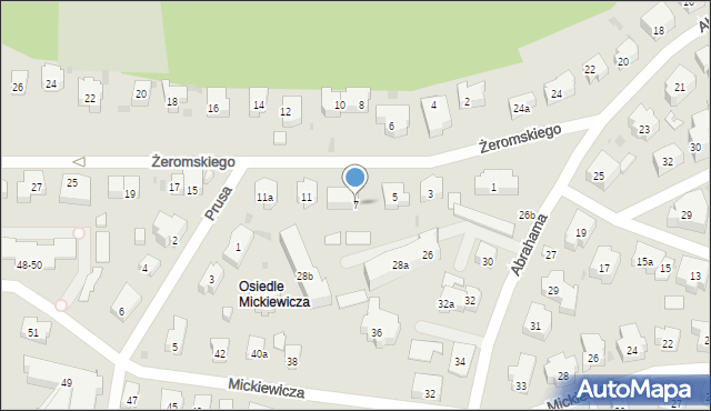 Sopot, Żeromskiego Stefana, 7, mapa Sopotu