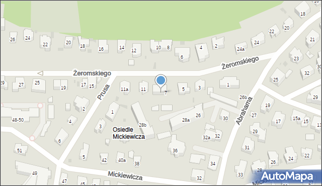 Sopot, Żeromskiego Stefana, 9, mapa Sopotu