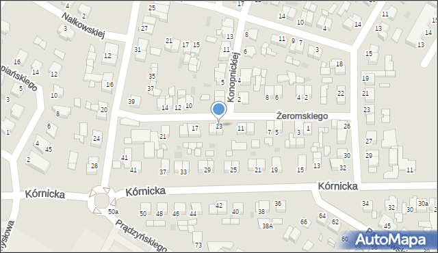 Środa Wielkopolska, Żeromskiego Stefana, 13, mapa Środa Wielkopolska