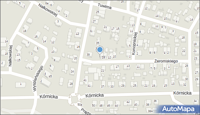 Środa Wielkopolska, Żeromskiego Stefana, 16, mapa Środa Wielkopolska