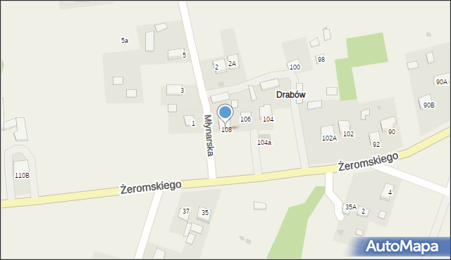 Strawczyn, Żeromskiego Stefana, 108, mapa Strawczyn