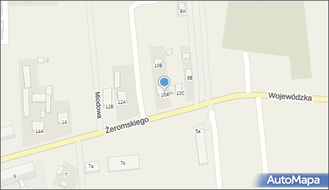 Strawczyn, Żeromskiego Stefana, 10A, mapa Strawczyn