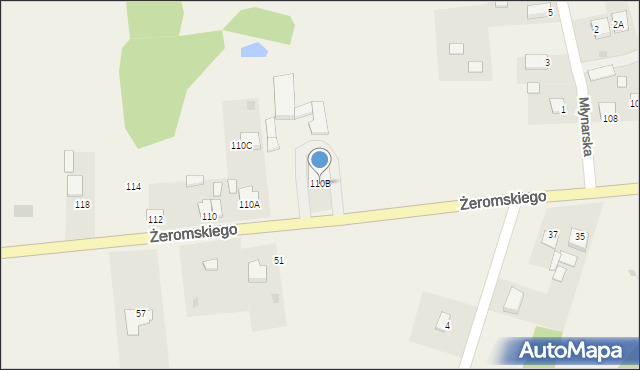 Strawczyn, Żeromskiego Stefana, 110B, mapa Strawczyn