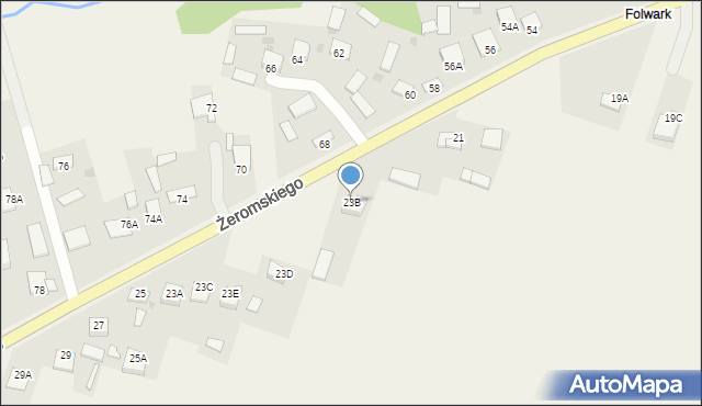 Strawczyn, Żeromskiego Stefana, 23B, mapa Strawczyn
