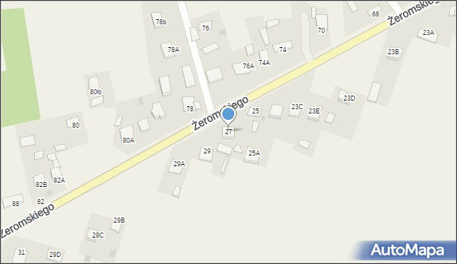 Strawczyn, Żeromskiego Stefana, 27, mapa Strawczyn