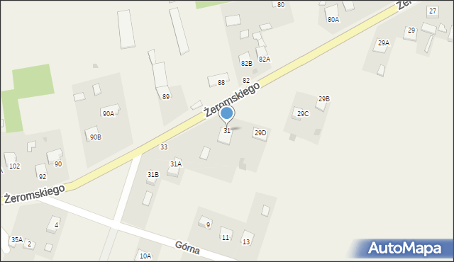 Strawczyn, Żeromskiego Stefana, 31, mapa Strawczyn