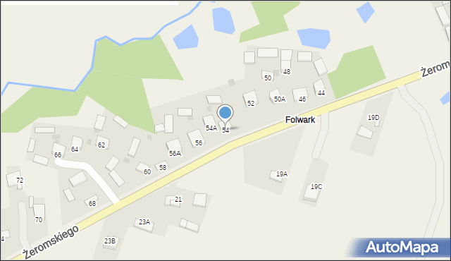 Strawczyn, Żeromskiego Stefana, 54, mapa Strawczyn