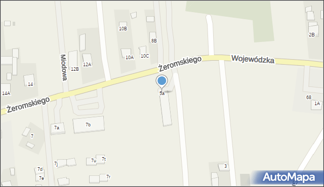 Strawczyn, Żeromskiego Stefana, 5a, mapa Strawczyn