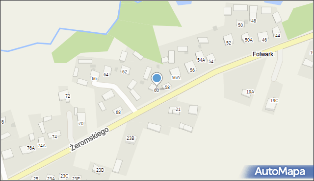 Strawczyn, Żeromskiego Stefana, 60, mapa Strawczyn