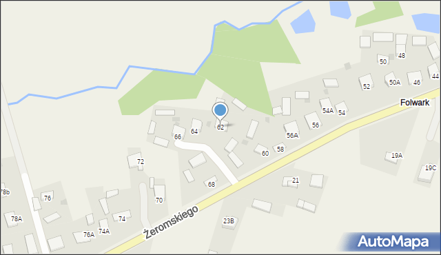 Strawczyn, Żeromskiego Stefana, 62, mapa Strawczyn